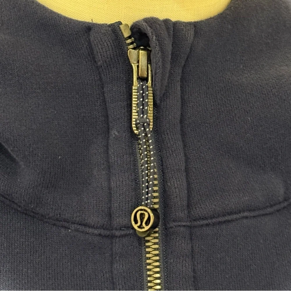 Lululemon Scuba Oversized Half-Zip Hoodie XS Small Night Sea Blue Lounge Cozy